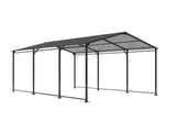 Metal Carport 10 15 FT Heavy Duty with Galvanized Roof, Metal Garage Canopy with Galvanized 10446724