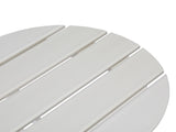 46*46*46cm Single Layer Round HDPE Side Table White 64319396