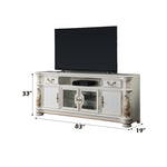 ZUN ACME Vendome TV Stand, Antique Pearl Finish LV01521