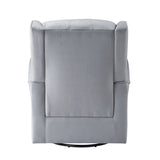 Grey Swivel Chair with Glider B062P186520
