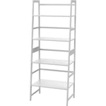 ZUN WTZ Book Shelf, White Bookshelf, Ladder Bookcase, 4 Tier Tall Book case for Bedroom, Living Room, 22380449