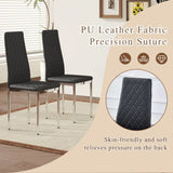 Modern Style Dining Chairs Set of 6 in Black, Essential for Minimalist Homes.Meeting Family Dining W2920P284970