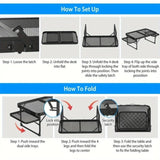 ZUN Outdoor Folding Picnic Table Grill Camping Table, 4-6 Person Portable Roll up Aluminum Table,Quick 63494963