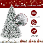 ZUN 7.5ft Automatic Tree Structure PVC Material Green Flocking 1450 Branches Christmas Tree 86998894