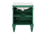18-Inch Modern Bathroom Vanity with Sink, Modern Bathroom Storage Cabinet with Door, Freestanding N710P257401S