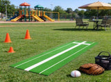 10x3 ft Softball Pitching Mat, Portable Baseball Pitching Rubber Mat with Antifade Turf & Antislip 30297989