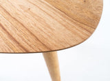 Faux Wood and Rubberwood End Table, Natural 07091647