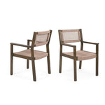 ZUN BRAIDED DINING CHAIR Light Brown N779P202840G