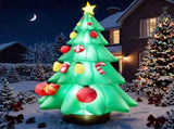 12FT Inflatable Christmas Tree with Gifts & Candy Canes, 6 LED Lights, 190D Polyester, US Plug 44147408