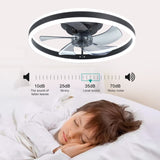 ZUN Ceiling Fan with Lights Dimmable LED W1340103783