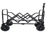 Expandable Dual-Layer Utility Wagon with 100% Extra Space - 225lbs Grocery Cart for Camping, 19268330