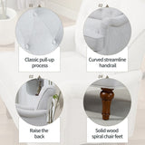 Accent Chair With Comfy Chenille Club Fabric,Comfy Upholstered Living Room Arm Chair,Springs W3042P262909