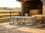 2-3 Rabbits Wooden Folding Rabbit Hutch for Apartment Indoor Use, Small Animal Habitat 50505091