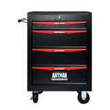 ZUN Rolling Metal Tool Chest with 4 Drawers, 20" 4-Drawer Tool Chest Cabinet with Ball Bearing Drawer W1102P245226