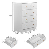 White hemp surface particle board with triamine coating 66*40*91cm 32 drawers totaling 5 drawers 41016858