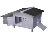 Outdoor Free-Range Wooden Chicken Coop with Asphalt Roof, Leak-Proof Pull-Out Tray, Secure Predator 86803503