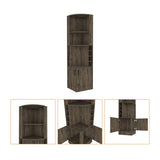 Seattle Bar Cabinet, Eight Bottle Cubbies, Two Large Open Shelves B128P176131