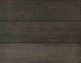 Contemporary Three-Tone Gray Finish Nightstand Perched atop Metal Legs Acacia Veneer Modern Bedroom B01151969