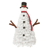 4ft Pre-lit Christmas Tree with 100 Lights, Snowman-Shaped Artificial Christmas Tree, Xmas Tree with 18182047