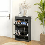 ZUN Shoe Storage Cabinet-Black （Prohibited by WalMart） 01088751