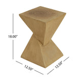 GEOMETRIC MGO SIDE TABLE,LIGHT NATURE COLOR N770P262073N
