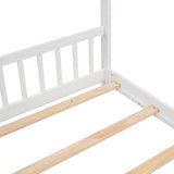 Full Size House Bed Wood Bed, White N708P182786K