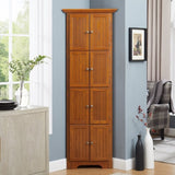 4-Tier 72" Corner Kitchen Pantry Storage Cabinet with 8 Doors Tall Storage Cabinet, Corner Cabinet W2275P269083