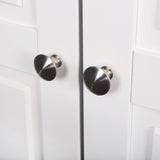 Double Door Five-tier Storage Cabinet White 84785421