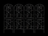 4 Pack Metal Garden Trellis 86.7" x 19.7" Rustproof Trellis for Climbing Plants Outdoor Flower W1586P268031