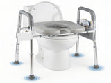 Adjustable Raised Toilet Seat , 300LBS Capacity with Armrests & 77758330