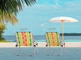 Set of 2 Webbed Folding Beach Chairs, Outdoor Patio Lawn Foldable Chairs for Camping Fishing Yard 92562874