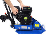 212cc 6.5HP 5600VPM Gas Vibration Compaction Force 20 x 14 inch Plate Compactor w/Built-in Wheel,EPA W465P146304