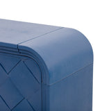 U_Style Versatile console table with Woven Wood Slats and Solid Wood Veneer,Suitable for Entryway, N711P269058V