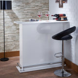 White High Gloss 6-Shelf Bar Table B062P209312