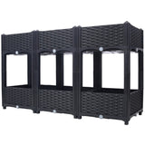 Planter Raised Beds - Elevated Planter Garden Box with Drainage Plug Raised Garden Beds for W465P187532