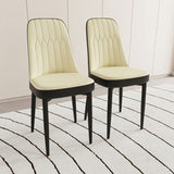 A set of 2 dining chair, modern style chair made of high-quality PU Leather fabric with thick soft W2189P166108