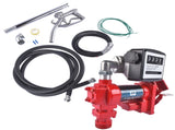 Diesel Gasoline Fuel Transfer Pump 20GPM 12V w/Oil Meter for Gas Diesel Kerosene 71597434