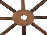 2pcs 24-Inch Old Western Style Garden Art Wall Decor Wooden Wagon Wheel Brown 37138993