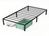 Metal Bed Frame 16 Inch Tall, Heavy Duty Sturdy Mattress Foundation, No Box Spring Needed, Easy to 06511645
