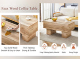 Modern Simple Light Wood Texture MDF Coffee Table - 43.3"x21.6"x17.2" Practical Model.Making it an W1512P414513