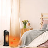 1500W Quiet Space Heater - PTC Ceramic Heating, 3 Modes , 12-Hour Timer & Remote 62596965