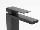 Single Handle Bathroom Faucet Lavatory Faucet Stainless Steel Single Hole-T20, Matte BlackUnable 83911547