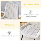 Extended Seat Cushion PU Dining Chair Set - Four Pieces,Ergonomic Design.Smooth line design,Integral W1151P245736