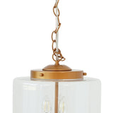 Delphi Pendant Lamp - Coarse Gold and Clear Glass B183P301072