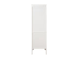Tall Narrow Tower Cabinet with 2 Shutter Doors 5 Tier Shelves for Bathroom, Kitchen ,Living Room 25815711