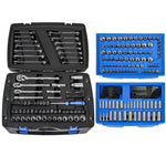 ZUN Black Hand Tool Box with Toolset 266Pcs W1102P163240