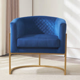 Upholstered velvet chair Gold metal bracket, medieval living room office tea room lounge chair with W2113P228848