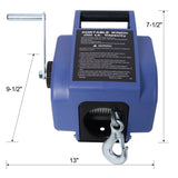 12v Trailer Winch,Reversible Electric Winch, for Boats up to 6000 lbs.Galvanized Wire Rope,with 51960789