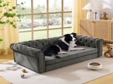 Elegant rectangular pet bed for big and oversizeds, durable elevated sofa bed, comfortable W487P304652