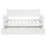 Twin Size Wood Daybed with Twin Size Trundle WF295566AAK